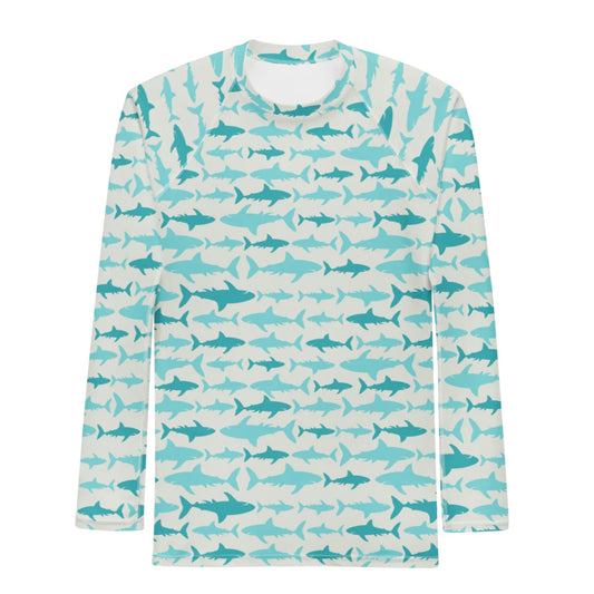 XS - Sharks Adult Unisex Rash Guard