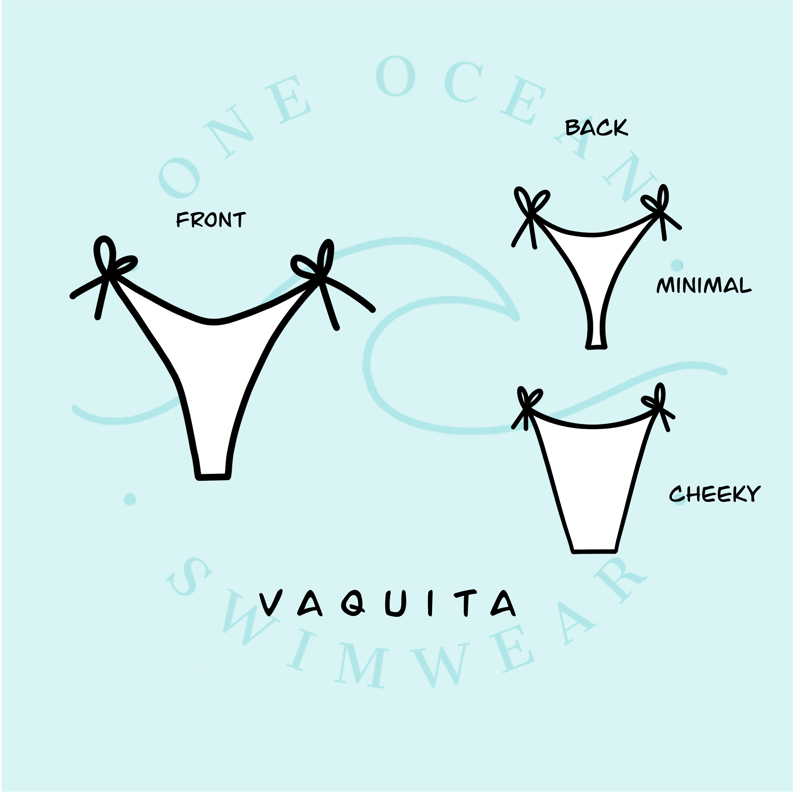 Vaquita Reversible Bottom One Ocean Swimwear