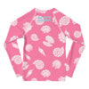 Bubblegum Seashells - Toddler Rash Guard