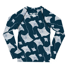 Load image into Gallery viewer, Navy Rays - Toddler Rash Guard
