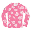 Bubblegum Seashells - Toddler Rash Guard