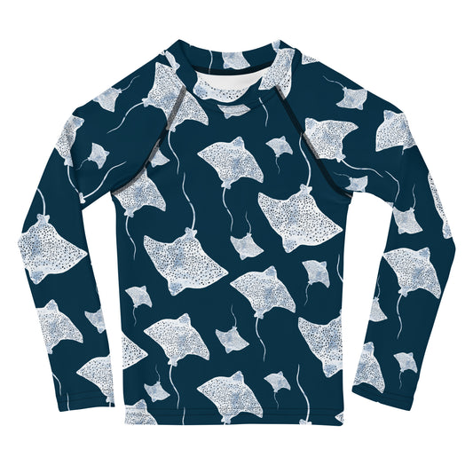 Navy Rays - Toddler Rash Guard