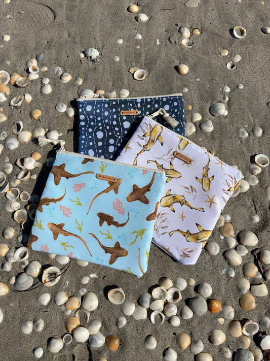 Leopard Shark Dry/Wet Bag, 8"x9"