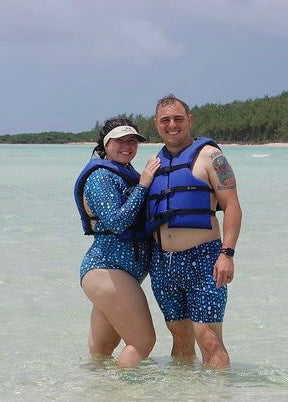 Spotted Whale Men's swim trunks