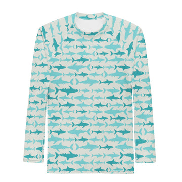 XS - Sharks Adult Unisex Rash Guard