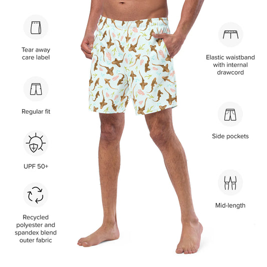 Leopard Shark Men's swim trunks