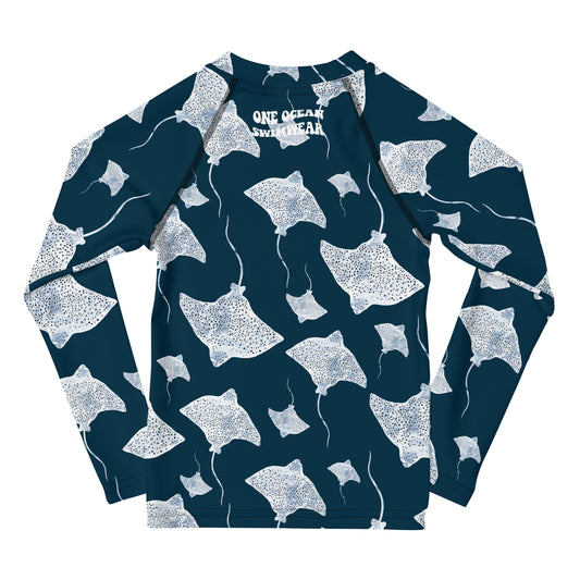 Navy Rays - Toddler Rash Guard