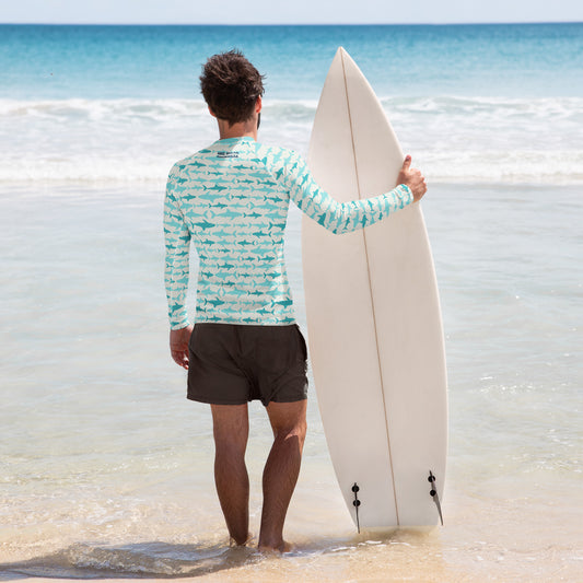 XS - Sharks Adult Unisex Rash Guard
