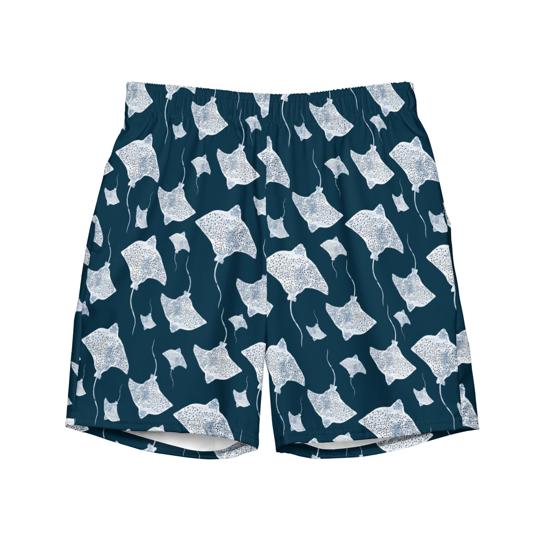 Navy Eagle Ray Men's swim trunks