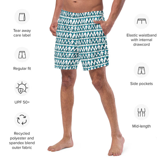 Shark Tooth Men's swim trunks