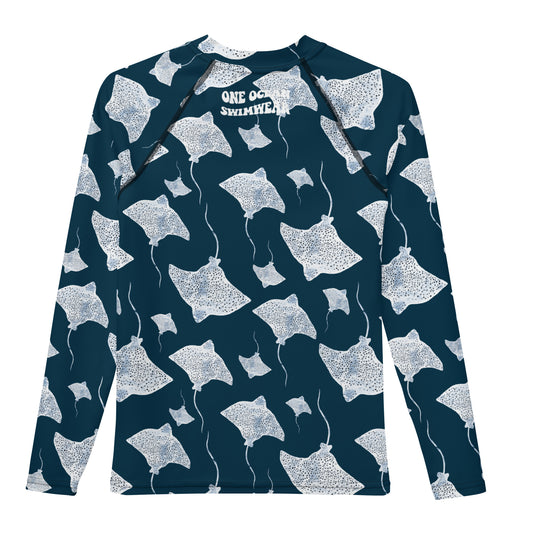 Navy Ray - Youth Rash Guard