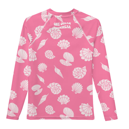 Bubblegum Seashells Youth Rash Guard