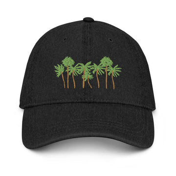 Palm Tree Denim Hat