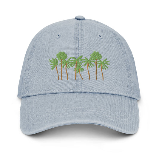 Palm Tree Denim Hat