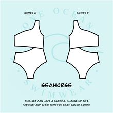 Load image into Gallery viewer, Seahorse Reversible One Piece
