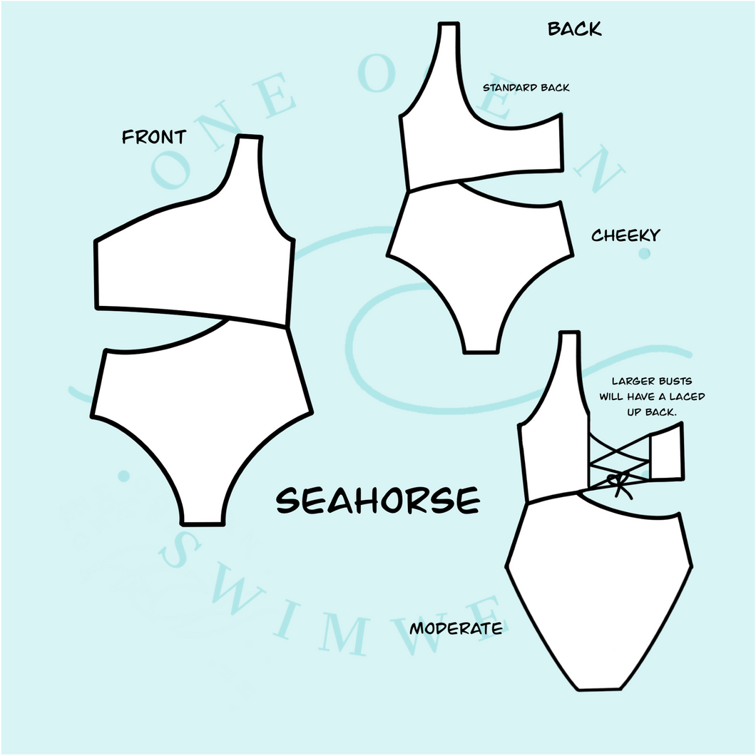 Seahorse Reversible One Piece